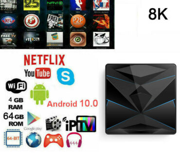 TV Box Android 10 SJ-R24 4GB RAM 64GB 8K 4K Ultra HD