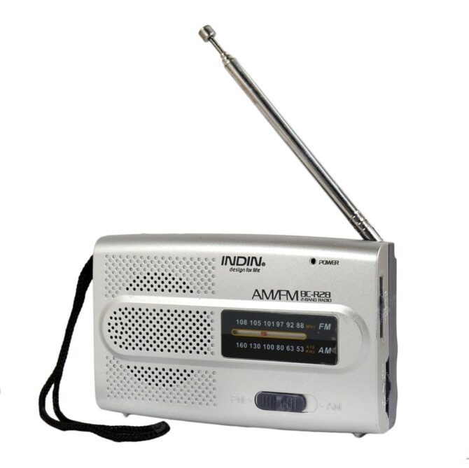 Radio Portatile FM/AM radiolina Tascabile Altoparlante Jack per Cuffia BC-R28