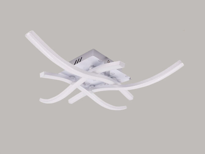 Plafoniera moderna a led C-05F da soffitto con bracci ad onda luce fredda naturale