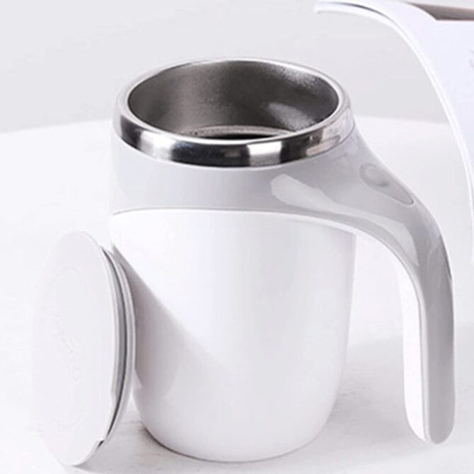 Tazza Aorlis AO- 50051 da caffè con agitazione magnetica automatica automiscelante per caffè latte cioccolata calda al cacao