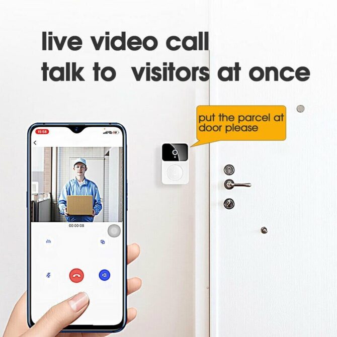 Videocitofono Citofono Senza Fili da Esterno WiFi - X9
