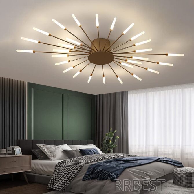 Plafoniera Moderna a LED Fuochi d'artificio creativi Lampadario di Design Lampada da soffitto per Soggiorno C33-C