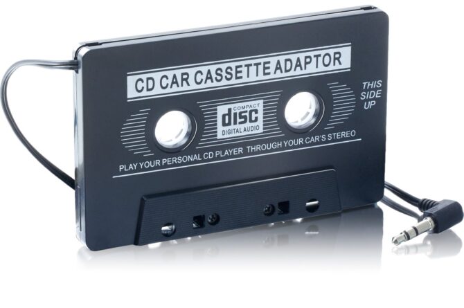 Adattatore Stereo Cassette Auto Audio Jack Stereo Autoradio Mp3 Mp4 Ipod Cd Universale