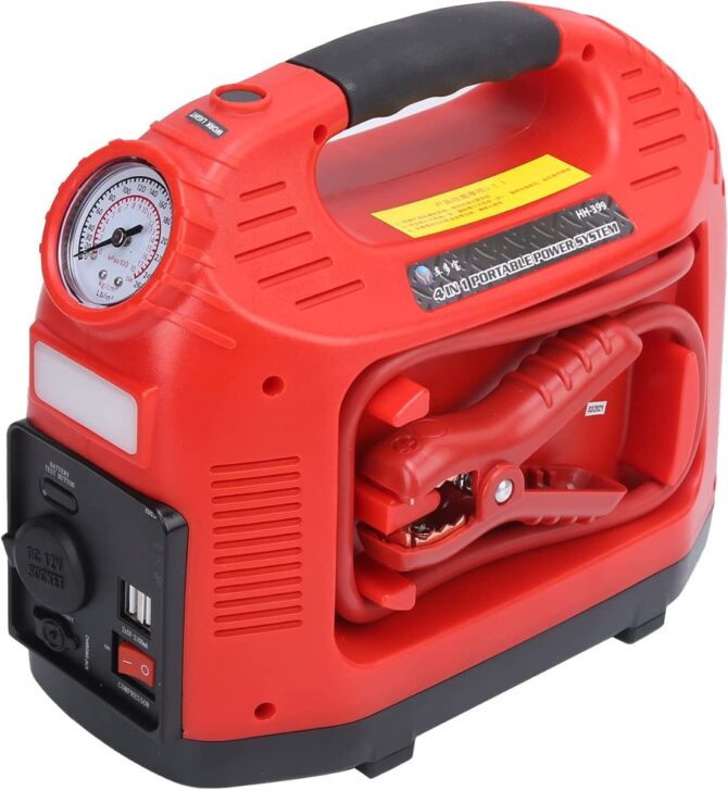 Avviatore istantaneo batteria auto + compressore aria gomme