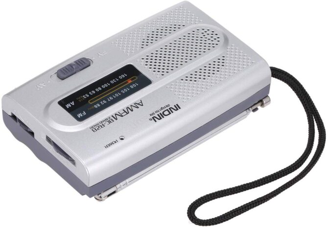 Radio Portatile FM/AM radiolina Tascabile Altoparlante Jack per Cuffia BC-R28