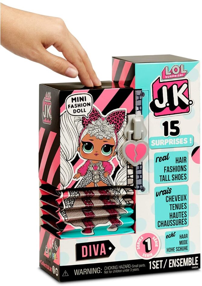 LOL Surprise JK Diva Mini Fashion Doll with 15 Surprises