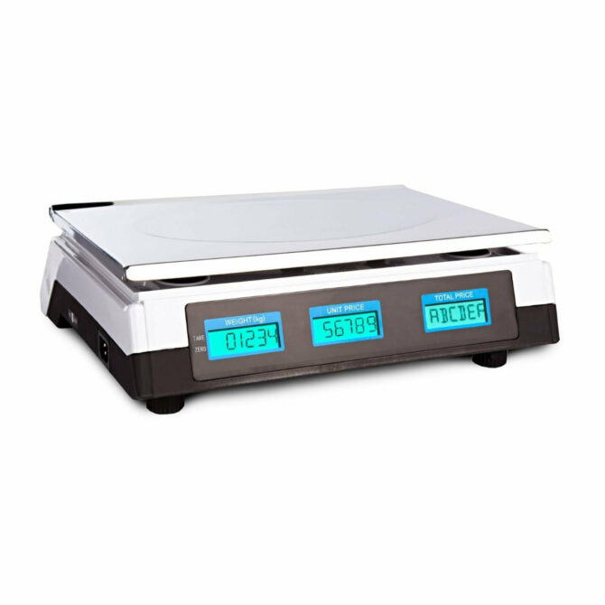 Bilancia Elettronica Digitale Professionale Piatto Acciaio Max 40 Kg 2gr Inox