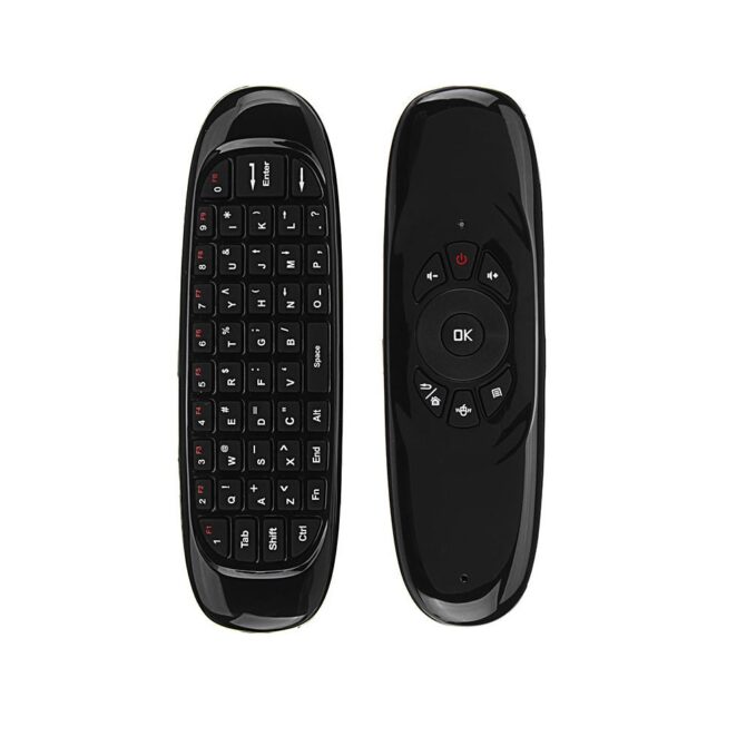 Telecomando Air Mouse C-120 Wireless 2,4 GHz con Mini Tastiera e Movimento per Android PC