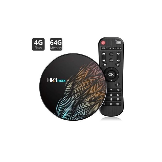 Smart TV Box HK1MAX con Android 10.0, 4GB RAM e 64GB ROM