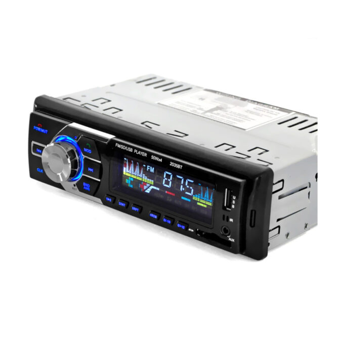 Autoradio 1DIN multifunzione con aux bluetooth led- 12V usb mp3 -2035BT