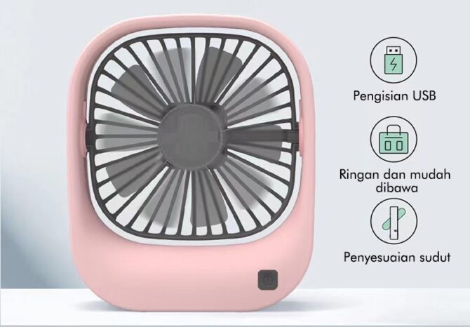 Mini ventilatore portatile ricaricabile snodabile