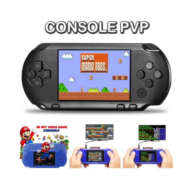 Console portatile pvp station light 3000 scacciapensieri video game boy e girl