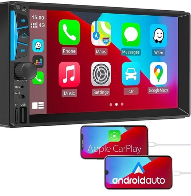 Autoradio touch 2 din 7 mp5/mp3/fm 4x45w 7052