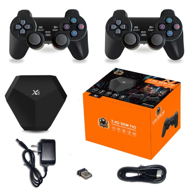 X6 Console per Videogiochi con Controller Wireless