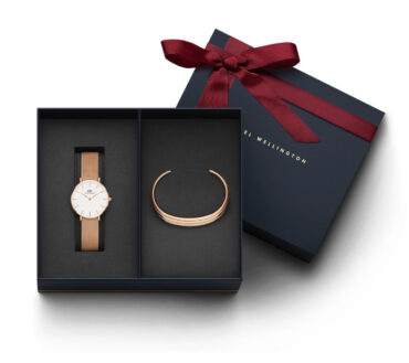 Set Daniel Wellington Orologio CLASSIC PETITE MELROSE DW00100163 + BRACELET DW00400007