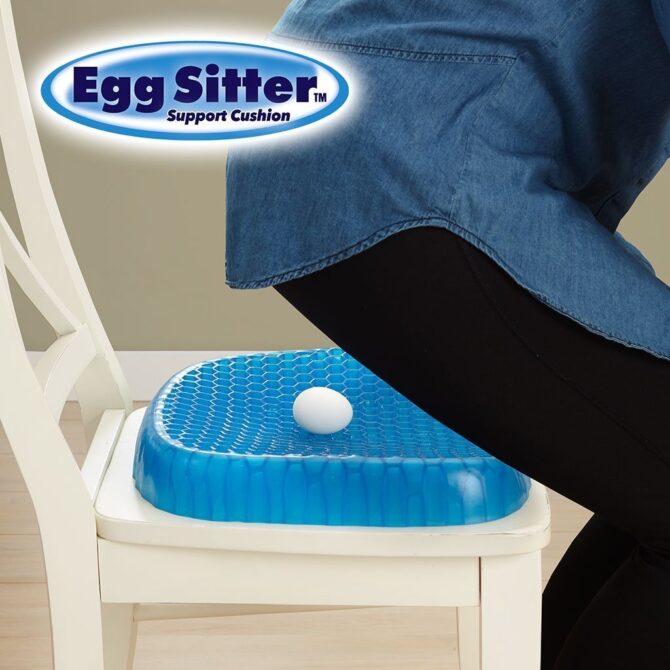 Cuscino gel egg sitter sedile nido d'ape confort sostegno seduta corretta flex