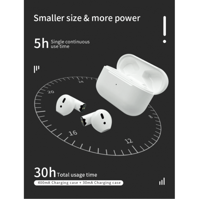 Coppia di auricolari 5s pro bluetooth 5.0 wi-fi mini earphone per ios e android