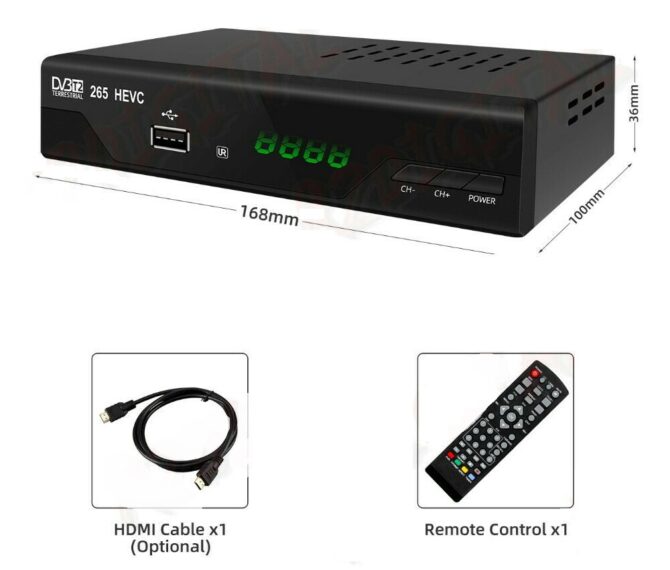 Digitale terrestre dvb-t2 fhd 4k t2 media player usb hdmi lettore mkv ethernet T2658