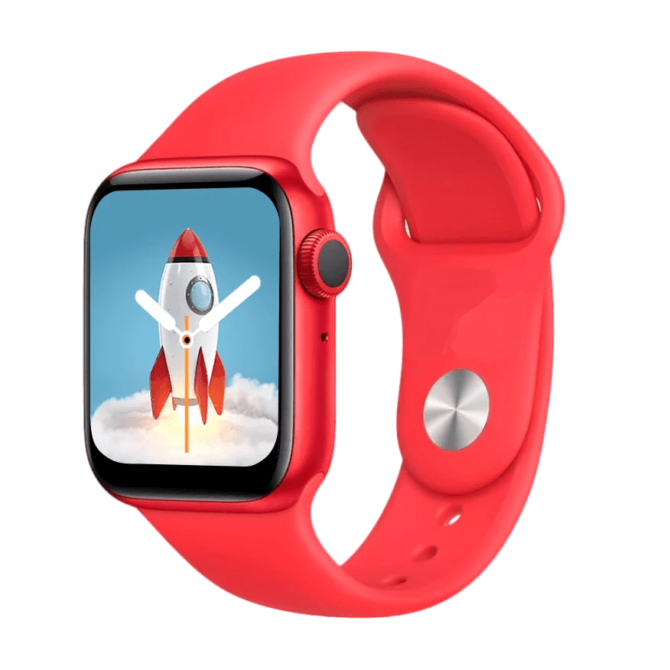 Smart Watch serie 6 Bluetooth chiamata pedometro frequenza cardiaca impermeabile uomo donna Sport ROSSO