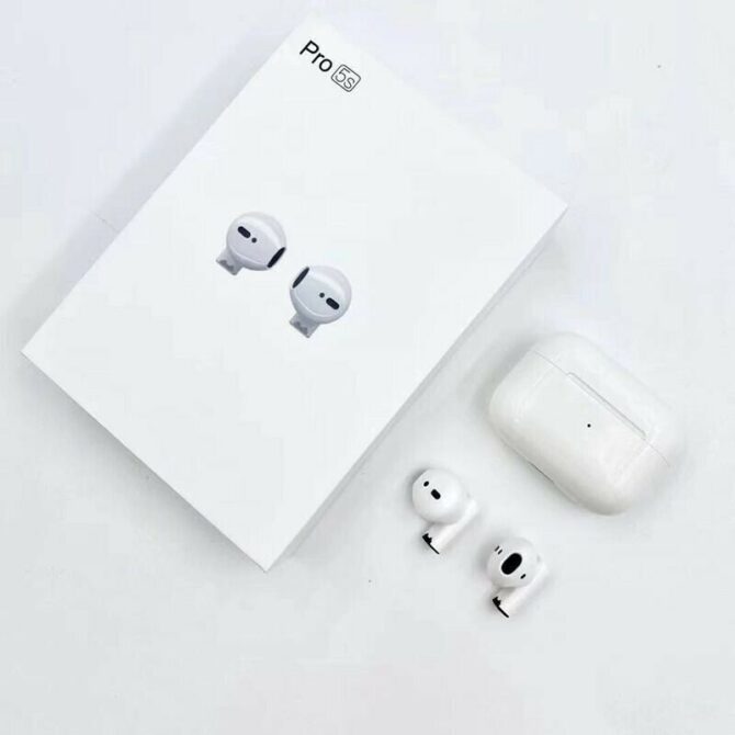 Coppia di auricolari 5s pro bluetooth 5.0 wi-fi mini earphone per ios e android