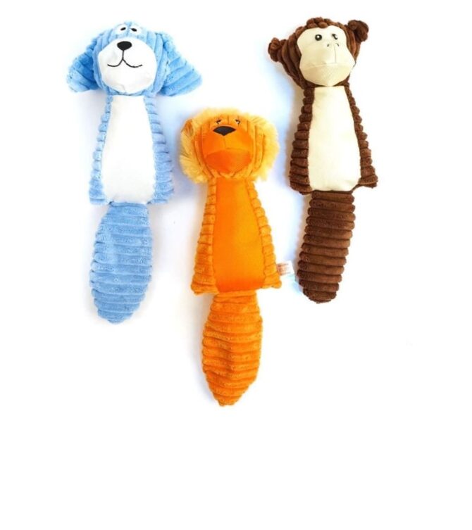 Pet Molar Toy pupazzi masticabili per cani di pezza e squeezing giungla