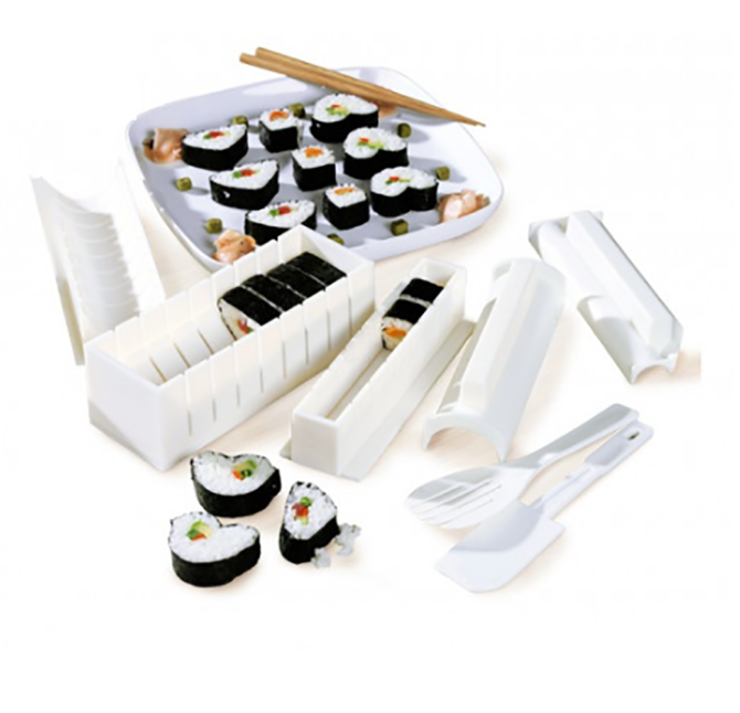 Kit 10 Stampi Sushi Dieci Pezzi Giapponese Set Completo Sushi Maker Involtini