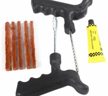  Kit 2 Pezzi Ripara Gomme per Foratura Auto Moto Ruota Riparazione Pneumatici Tubeless