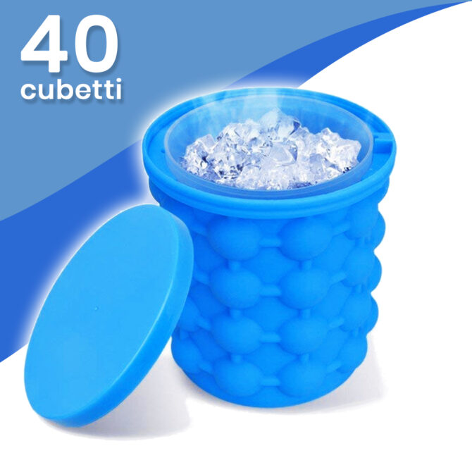 Ice Box Secchiello che produce fino a 40 cubetti pronti all'uso