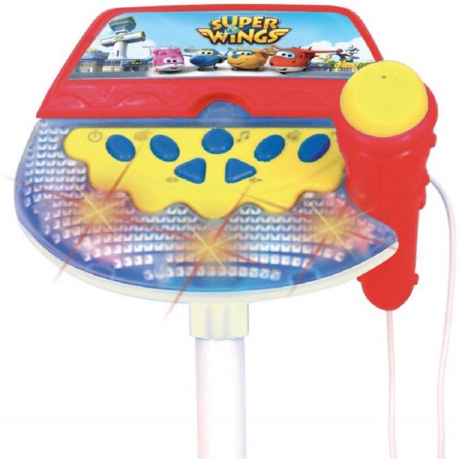 Microfono Bontempi da palco personaggi cartone Super Wings giochi per bambini