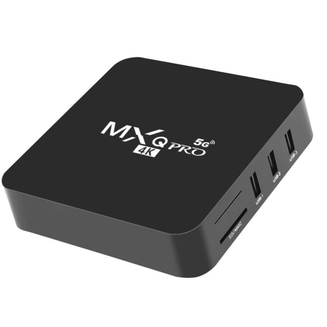 MXQ Pro 4K 2.4G/5GHz Wifi Android 9.0 Quad Core Smart TV Box Media Player 1G 8G /64G Set Top Box