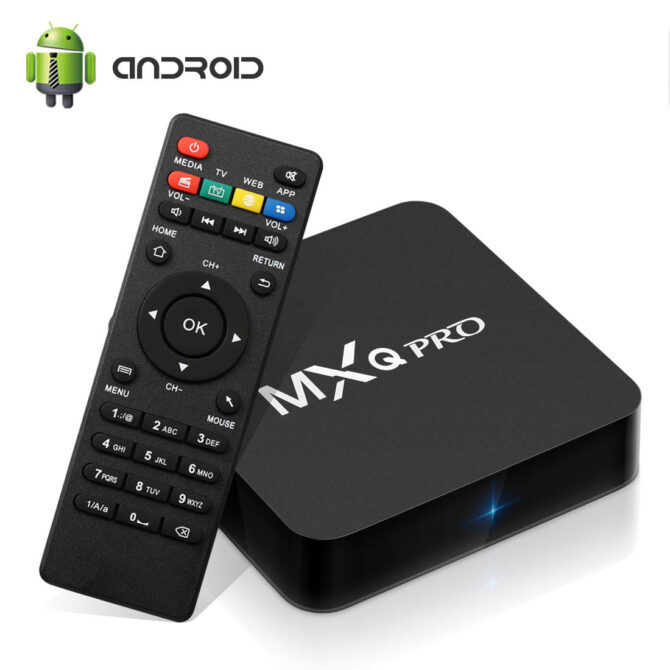 Tv Box MXQ Pro 6k 4GB Ram + 32GB Rom internet tv 64bit Android QuadCore