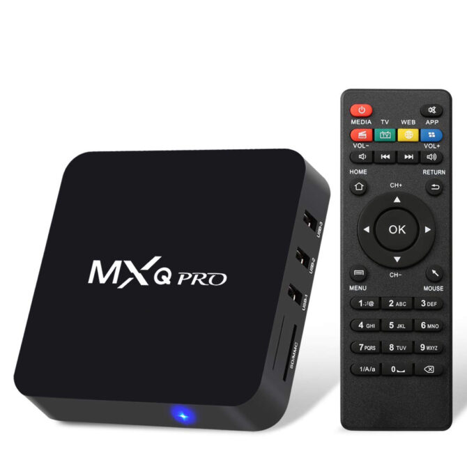 Tv Box MXQ Pro 6k 4GB Ram + 32GB Rom internet tv 64bit Android QuadCore