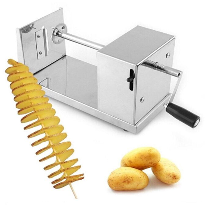 Affetta patate spirale taglia patata manuale ricciolo street food sbuccia cucina