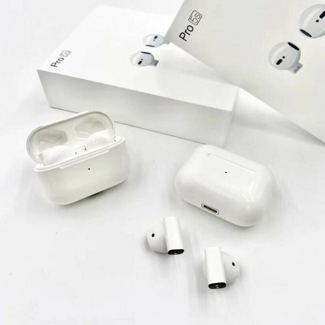 Coppia di auricolari 5s pro bluetooth 5.0 wi-fi mini earphone per ios e android