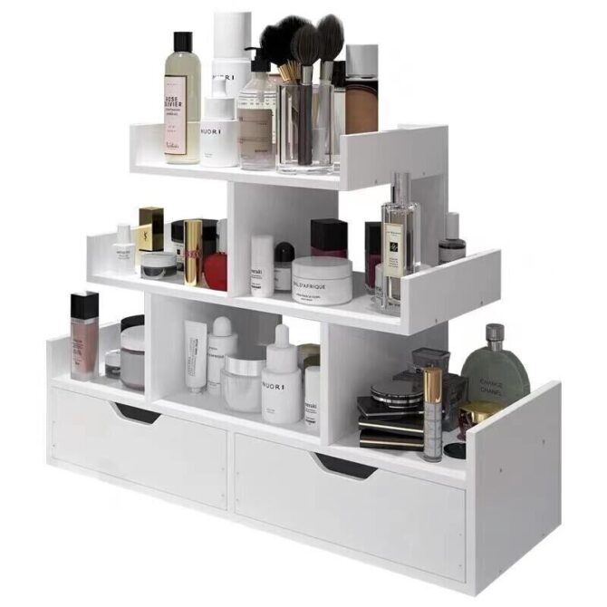 Portatrucco organizer cosmetici make up rossetto gioielli espositore salvaspazio