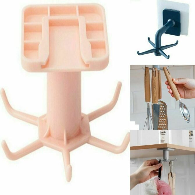 Gancio da cucina autoadesivo -organizer appendino da Muro- Supporto Per Coperchi Accessori stoviglie