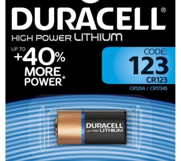 Batteria Duracell 123A 3V Litio