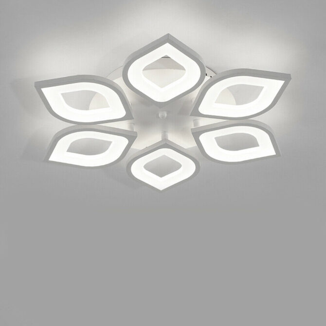 Plafoniera a LED lampadario da soffitto dimmerabile a forma di fiore C27-BN