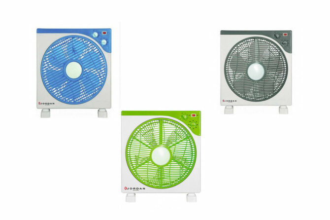 Ventilatore da tavolo box 3 velocita' 45w timer diffusore rotante KYT-30A jordan