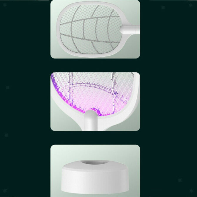 Racchetta Antizanzare Elettrica, Racchetta Zanzare 3000V ,adatta per interni e campeggio
