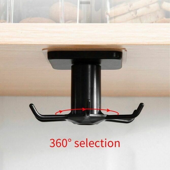 Gancio da cucina autoadesivo -organizer appendino da Muro- Supporto Per Coperchi Accessori stoviglie