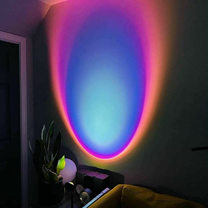 Lampada Proiettore a Led Orientabile - Arcobaleno Atmosfera- Luce Notturna