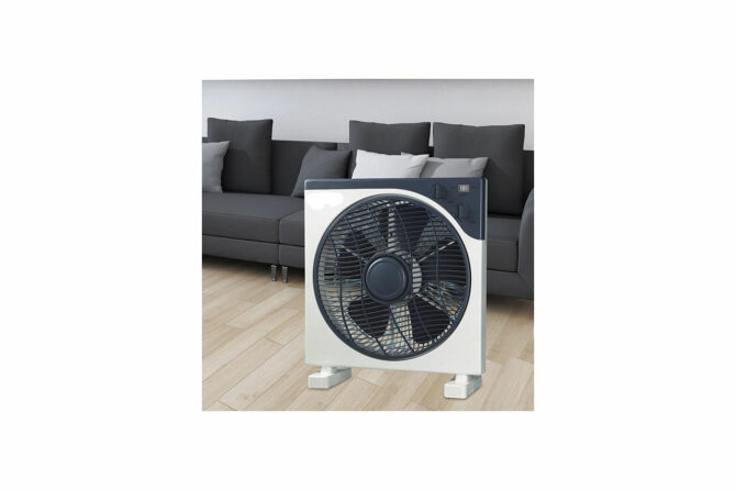 Ventilatore da tavolo box 3 velocita' 45w timer diffusore rotante KYT-30A jordan