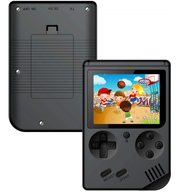 Console Di Gioco Portatile Retro Games 8 Bit Lcd 3" 168 Giochi Linq GM-16801