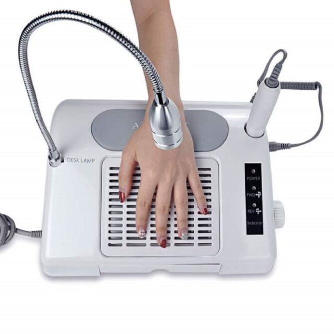 Fresa Lampada Aeratore Professionale Salon Expert 3 in 1 Nail Machine