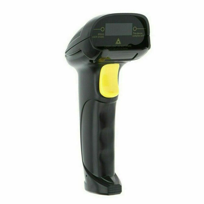 Lettore Codice Barre Barcode Scanner Pistola Laser Scanner Mac Windows Nero Con Filo