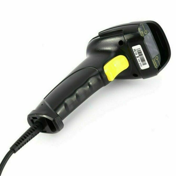 Lettore Codice Barre Barcode Scanner Pistola Laser Scanner Mac Windows Nero Con Filo