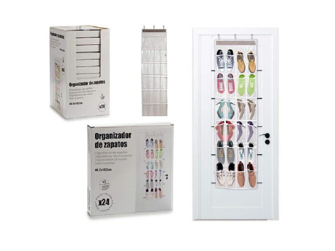 Porta scarpe organizer 24 scompartimenti - Da appendere dietro la porta In Nylon