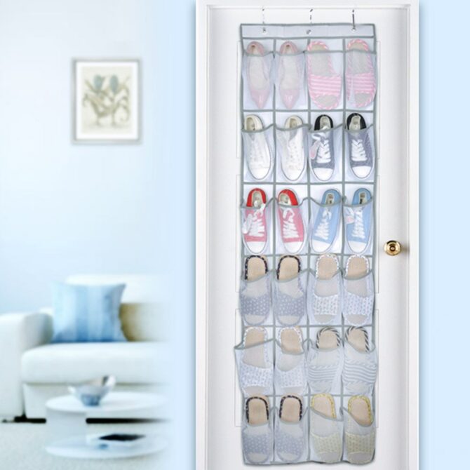 Porta scarpe organizer 24 scompartimenti - Da appendere dietro la porta In Nylon