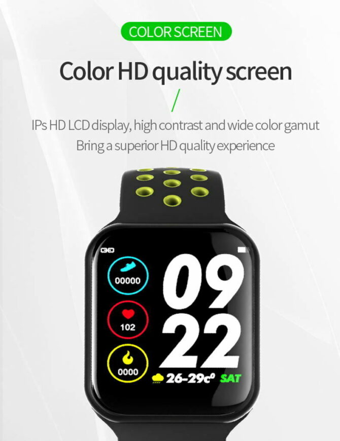 SmartWatch Supporto Bluetooth Fitness Tracker per Apple e Android A65